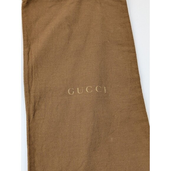 GUCCI Dust Bag Size Large Brown 15" x 8" Cotton Made in Italy - Picture 2 of 10